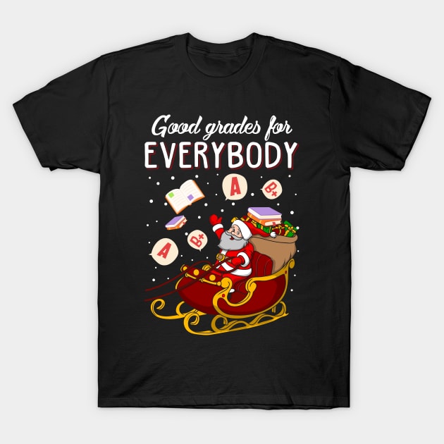 Funny Teacher's Ugly Christmas Sweater T-Shirt by KsuAnn